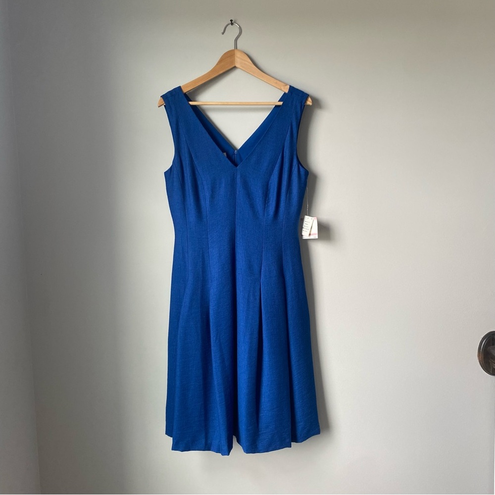 Anne Klein NWT Shantung Fit and Flare Mariner Dress size 10